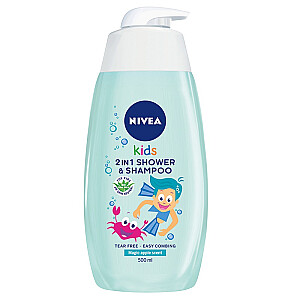 NIVEA Kids Гель для мытья тела 2в1 с ароматом яблочной карамели 500мл