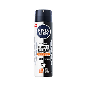 NIVEA Men Black & White Invisible Ultimate Impact antiperspirantinis purškalas 150 ml