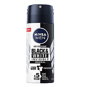 NIVEA Men Black&White Invisible Original purškiamas-antiperspirantas 100ml