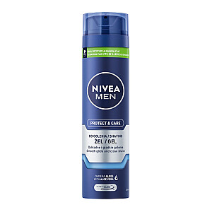 NIVEA Men Protect & Care защитный гель для бритья 200мл