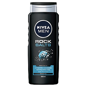 NIVEA Men Rock Salts dušo želė veidui, kūnui ir plaukams 500ml