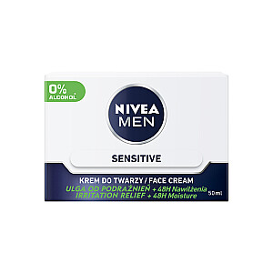 NIVEA Men Sensitive intensyviai drėkinantis kremas vyrams jautriai odai 50ml