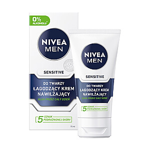 NIVEA Men Sensitive raminamasis drėkinamasis kremas 75 ml