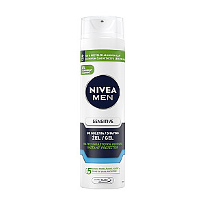 NIVEA Men Sensitive raminamasis skutimosi gelis 200ml