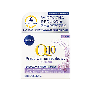 NIVEA Q10 Raminamasis dieninis kremas nuo raukšlių jautriai odai SPF15 50ml