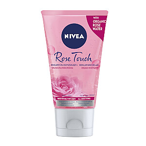 Мицеллярный очищающий гель NIVEA Rose Touch с органической розовой водой 150мл