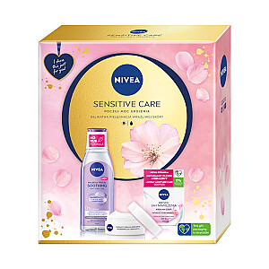 NIVEA SET Sensitive Care maitinamasis dieninis kremas 50ml + raminantis micelinis skystis 200ml