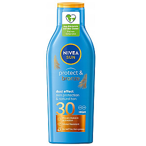 NIVEA Sun Protect & Bronze солнцезащитный лосьон, активирующий естественный загар SPF30 200мл