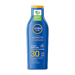 NIVEA Sun Protect & Moisture drėkinamasis įdegio losjonas SPF30 200 ml