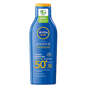 NIVEA Sun Protect & Moisture drėkinamasis įdegio losjonas SPF50 200ml