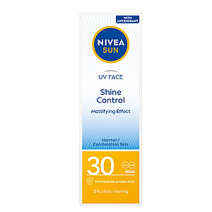 NIVEA Sun UV Face Shine Control matinis veido kremas SPF30 50ml