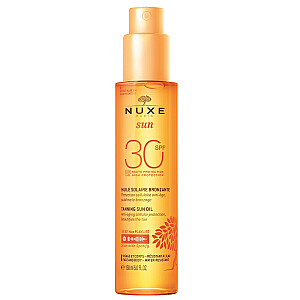 NUXE Sun Tanning Oil High Protection SPF30 солнцезащитное масло для лица и тела 150мл