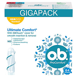 O.B. Tamponai ProComfort Normal 64 vnt.