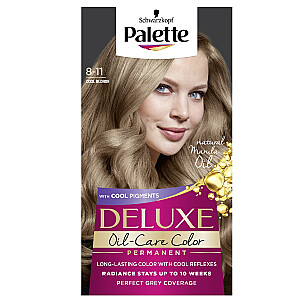 Permanentiniai plaukų dažai PALETTE Deluxe Oil-Care Color su mikroaliejais 8-11 Cool Blonde