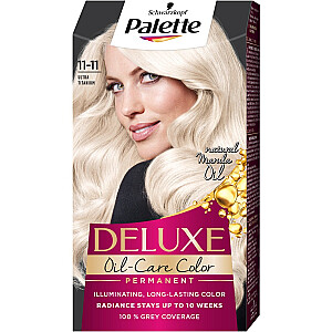 Permanentiniai plaukų dažai PALETTE Deluxe Oil-Care su mikroaliejais 11-11 Blonde Ultra Titan