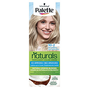 Plaukų dažai PALETTE Permanent Naturals Color Creme Go Blonde su kokosų ir argano aliejumi 10-2 (219) Super Ash Blonde