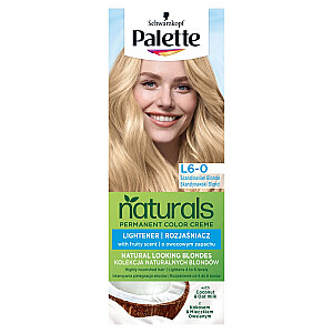 Краска для волос PALETTE Permanent Naturals Color Creme Go Blonde с кокосом и маслом арганы L6-0 (100) Скандинавский блондин
