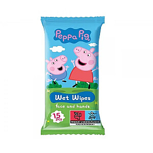 Drėgnos servetėlės PEPPA PIG Strawberry 15 vnt.