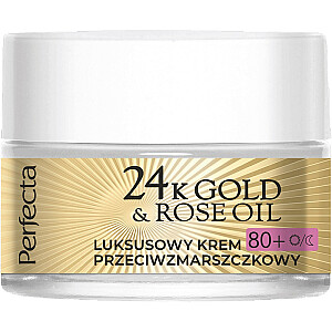 PERFECTA 24K Gold & Rose Oil kremas nuo raukšlių 80+ 50ml