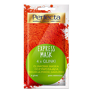 Molio kaukė PERFECTA Express Mask, valanti, mažinanti poras ir drėkinanti, 8 ml