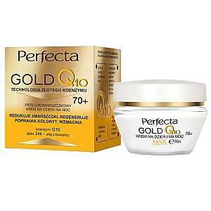 PERFECTA Gold veido kremas nuo raukšlių Q10 70+ 50ml