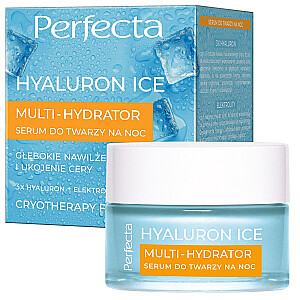 PERFECTA Hyaluron Ice Multi Hydrator naktinis veido serumas 50ml