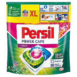 PERSIL Power Caps Spalvotos skalbinių kapsulės 35 vnt.