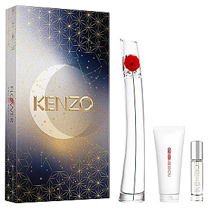 SET KENZO Flower By Kenzo EDP purškalas 100 ml + KŪNO PIENAS 75 ml + EDP purškiklis 10 ml