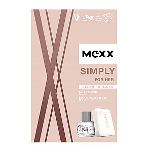 SET MEXX Simply for Her purškiklis EDT 20 ml + muilas 75 g