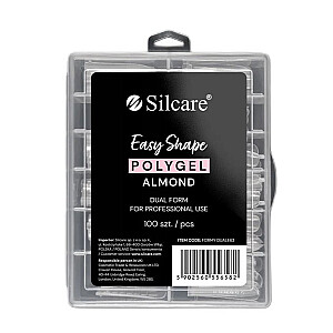 SILCARE Double Acrylic Gel Formelės Clear Migdol 100 vnt.