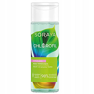 SORAYA Drėkinamasis tonizuojantis vanduo su chlorofilu 200ml