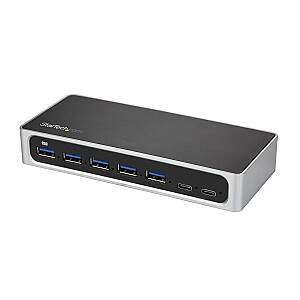 7ПОРТОВЫЙ USB C stebulės – USB-C IKI 2X C/+ 5X A – USB 3.0 HUB