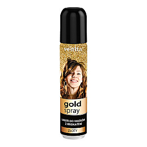 VENITA Gold Spray plaukų lakas su blizgučiais Gold 75ml