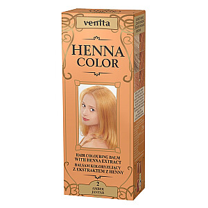 VENITA Henna Color balzamas-dažas su chna ekstraktu 2 Gintaras 75ml