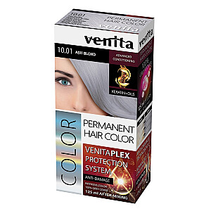 VENITA Plex Protection System Permanent Hair Color plaukų dažai su spalvos apsaugos sistema 10.01 Ash Blonde