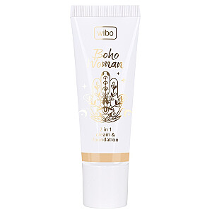 WIBO Boho Woman 2in1 Cream&Foundation kreminis pagrindas Nr. 1 25 m.