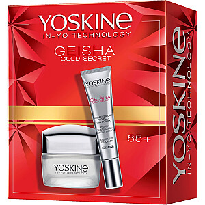 YOSKINE SET Geisha Gold Secret 65+ kremas nuo raukšlių 50 ml + Geisha akių ir vokų kremas 15 ml