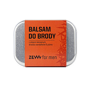 ZEW FOR MEN Barzdos balzamas yra kanapių aliejaus, sandalmedžio ir muskuso 80ml
