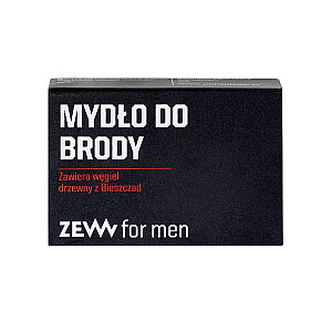 ZEW FOR MEN Мыло для бороды содержит древесный уголь из Бещад 85мл