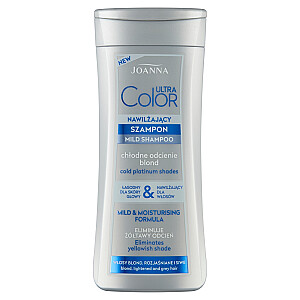 JOANNA Ultra Color Mild Shampoo drėkinamasis šampūnas šviesiems plaukams 200ml