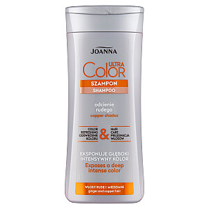 JOANNA Ultra Color Shampoo шампунь для рыжих и медных волос 200мл