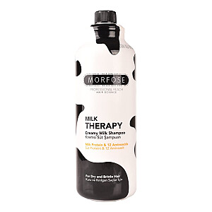 MORFOSE Professional Reach Milk Therapy Creamy Milk Shampoo pieno šampūnas, atkuriantis pažeistus plaukus, 1000 ml