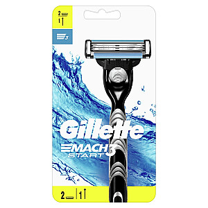 Skustuvas GILLETTE Mach 3 + keičiami peiliukai 2 vnt.