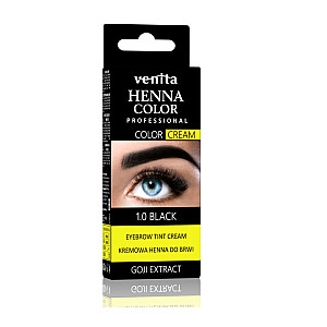 VENITA Henna Color Professional kreminė chna antakiams 1.0 Black 30g