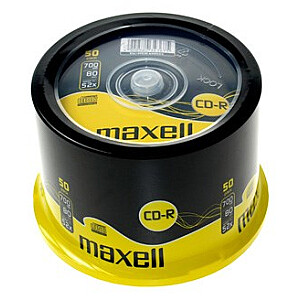 MAXELL CD-R 700 MB 52h80 min, lizdinė plokštelė, diskas