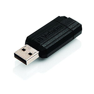 Verbatim USB 64 ГБ 3/10 PStripe, черный