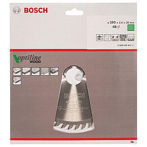 Полотно для циркулярной пилы Bosch Optiline 190x30