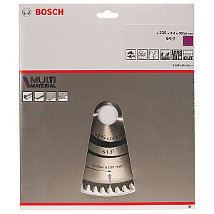 Полотно для циркулярной пилы Bosch Multi 235x30 мм