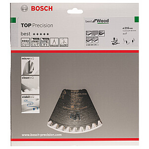 Полотно для циркулярной пилы Bosch Top Precision 216x30