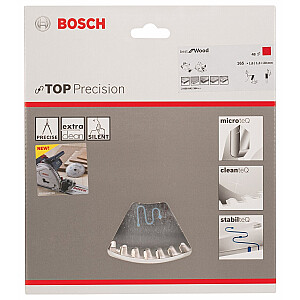 Bosch Top Precision 165x20 diskinio pjūklo diskas